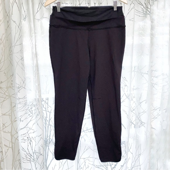 lululemon athletica Pants - Lululemon perforation shine dot black straight to class slim fit pants